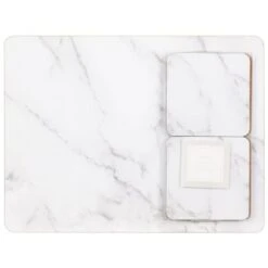 B&M Modern Cork Placemat & Coaster Set 8pc - Marble 5 B&M Modern Cork Placemat & Coaster Set 8pc - Marble -Home Kitchen 352225 traditional cork placemats and coaster set 8pc 2