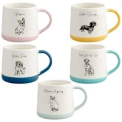 Home Kitchen -Home Kitchen 363042 animal slogan printed mug with colour group