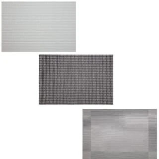 B&M Metallic Woven Placemats - Silver 4pk 5 B&M Metallic Woven Placemats - Silver 4pk - Image 5