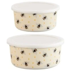 B&M Round Tubs 2pk - Bees -Home Kitchen 375966 2pk reuse and repurpose round tubs bee 5