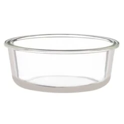 B&M Round Glass Food Container With Bamboo Lid -Home Kitchen 376821 round glass food container 3
