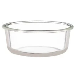 B&M Round Glass Food Containers With Bamboo Lid 2pk -Home Kitchen 376822 2 round glass food containers 3