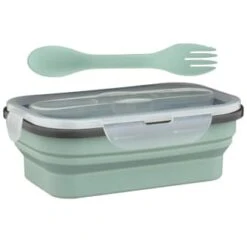 B&M Collapsible Lunch Box - Sage -Home Kitchen 383522 collapsible lunch box 8