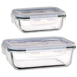 B&M Small Eco Glass Clip Lock Food Container 9 B&M Small Eco Glass Clip Lock Food Container -Home Kitchen 388506 388507 glass clip lock food container group 1