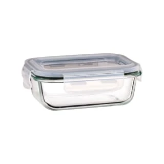B&M Small Eco Glass Clip Lock Food Container 2 B&M Small Eco Glass Clip Lock Food Container - Image 2