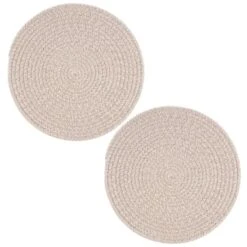 B&M Cotton Woven Placemats 2pk -Home Kitchen 390337 2pk cotton woven placemats natural 2