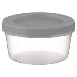 Simply Everyday Stackable Storage Pots 4pk - Grey 4 Simply Everyday Stackable Storage Pots 4pk - Grey -Home Kitchen 392247 4pk stackable storage pots grey 2