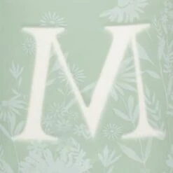 B&M Floral Alphabet Mug (Assorted) -Home Kitchen 394397 floral alphabet mug green m 2