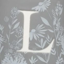 B&M Floral Alphabet Mug (Assorted) -Home Kitchen 394397 floral alphabet mug grey l 2