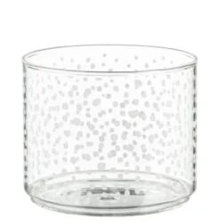 B&M Printed Glass Stackable Storage Jars 3pc - White -Home Kitchen 396484 3pk printed glass stackable storage jars white 5