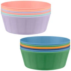 Simply Kids Colour Bowls 6pk - Multicolour -Home Kitchen 398568 398571 6pk simply kids colour bowls group